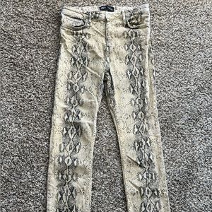 Snake Print Zara Jeans